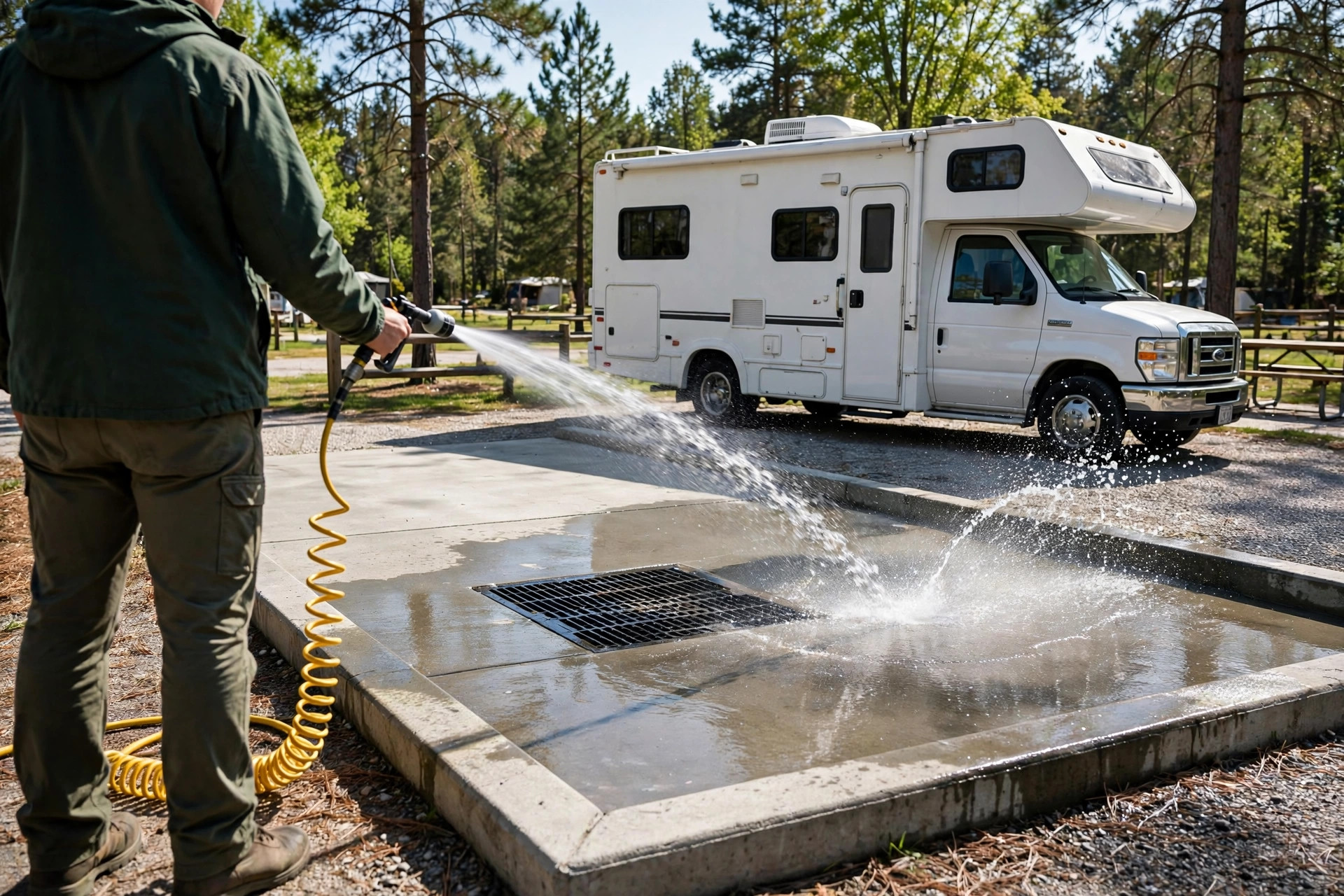 The cardinal rule: rinse the pad, take your gloves, leave it cleaner than you found it