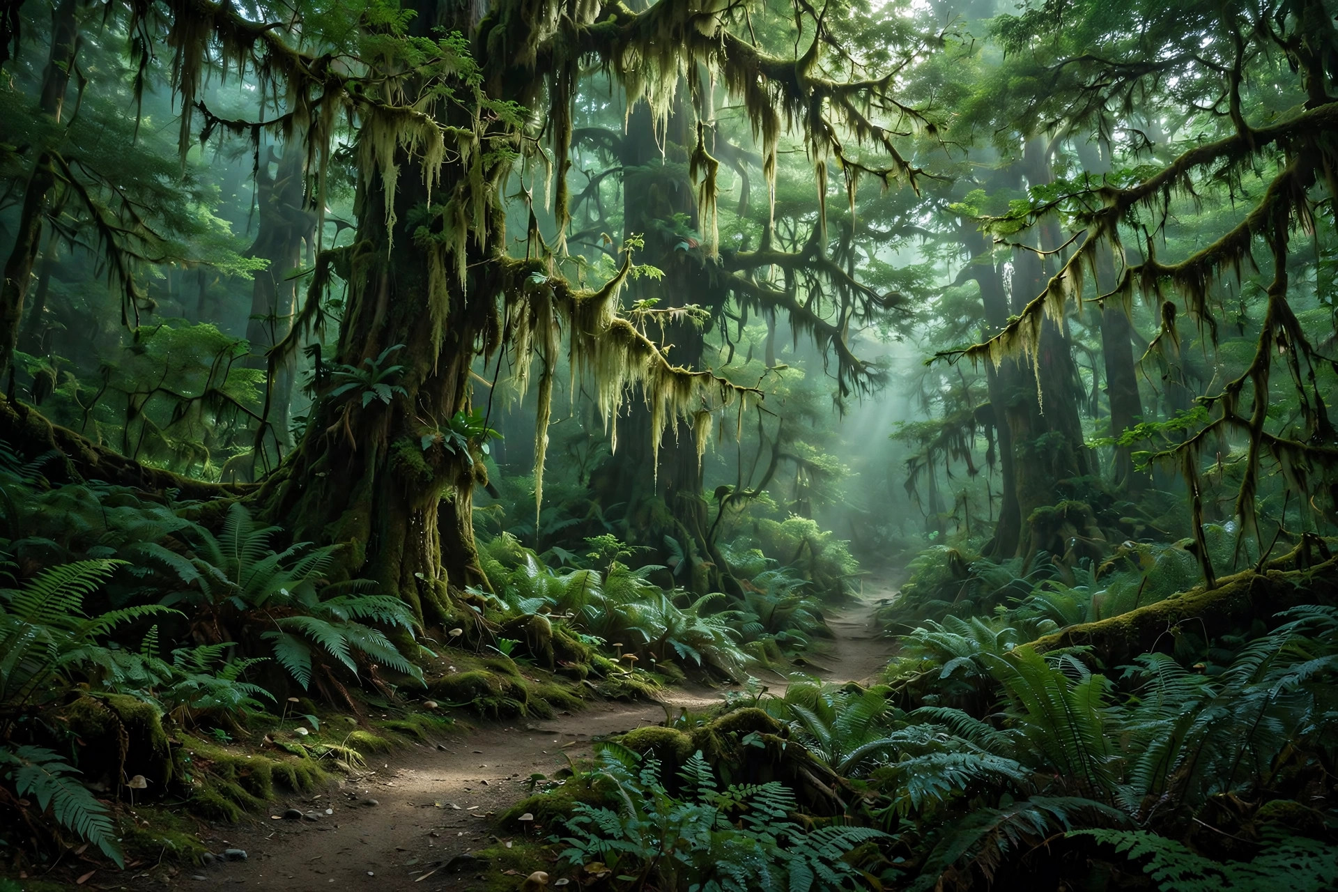 The Hoh Rainforest — the Hall of Mosses trail